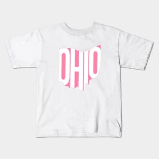 Ohio pink Kids T-Shirt